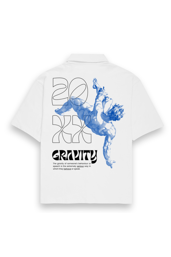 Gravity Oversized Shirt White