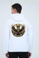 Owl Unisex Zip Hoodie White