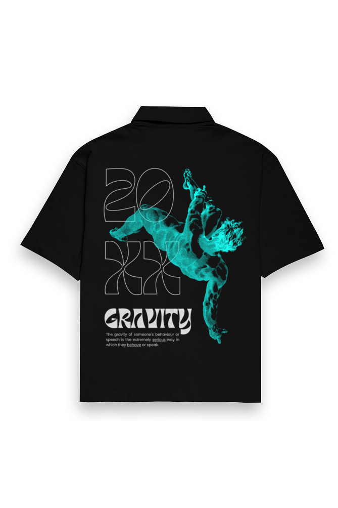 Gravity 20xx Oversized Shirt Black