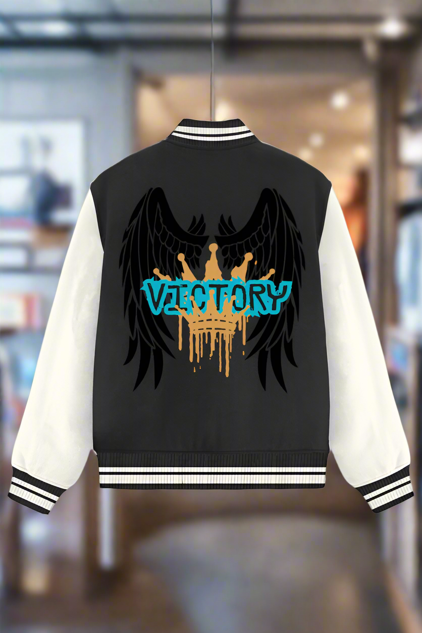 Victory Is Mine Varsity Jacket Black