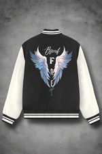 Free Spirit Varsity Jacket Black
