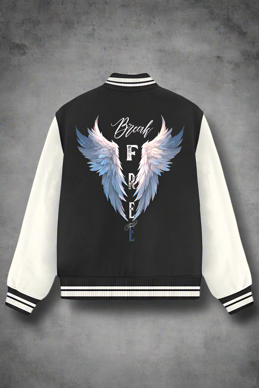 Free Spirit Varsity Jacket Black