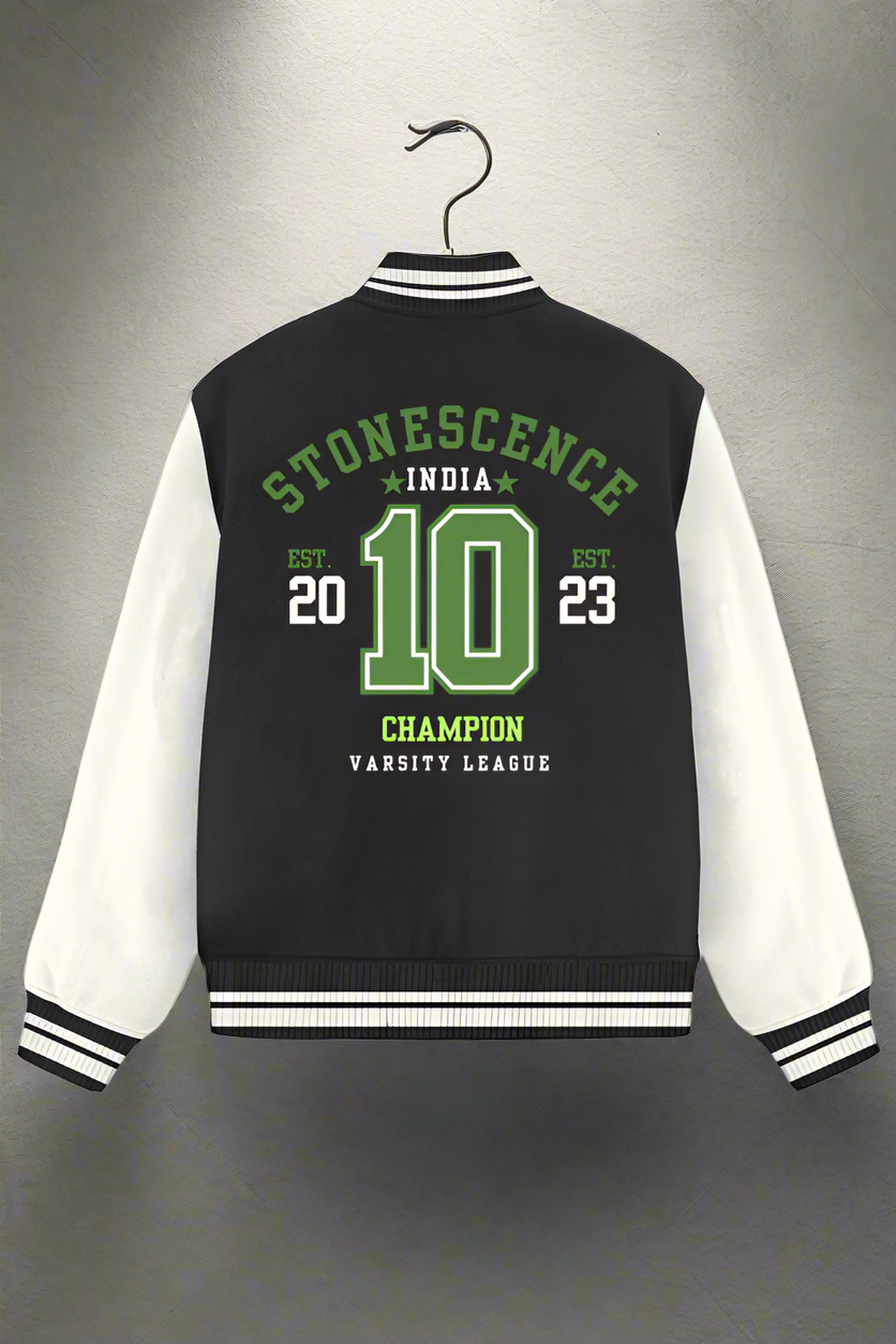No.10 Varsity Jacket Black