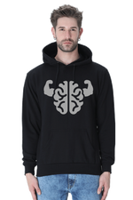 Brain Power Casual Hoodie Black
