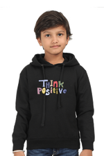 Think Positive Kids Hoodie Black