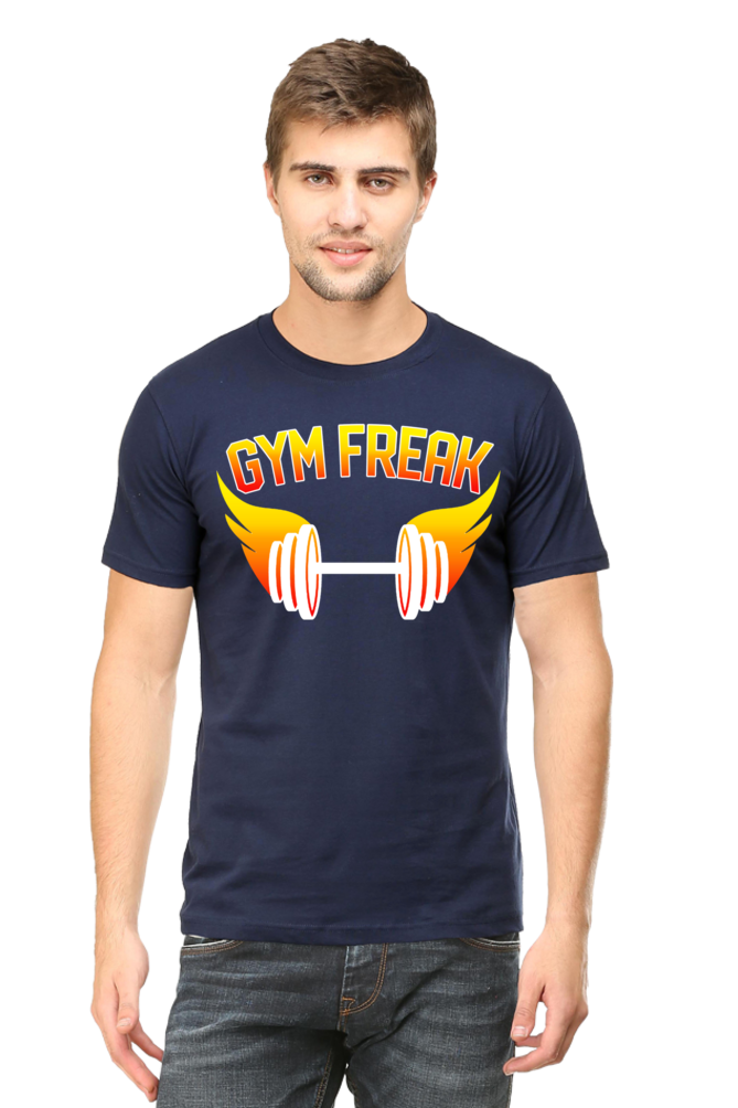 Gym freak Half Sleeve T-Shirt Navy Blue