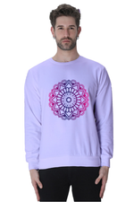 Purple Mandala Casual Sweatshirt Lavender
