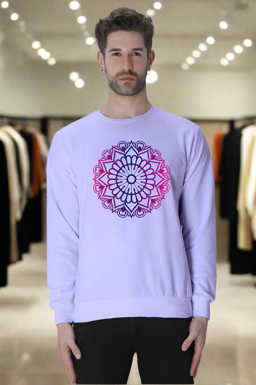 Purple Mandala Casual Sweatshirt