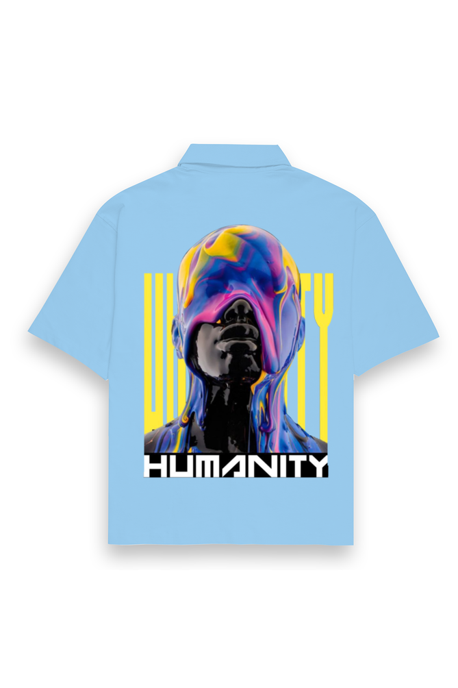 Humanity Oversized Shirt Baby Blue