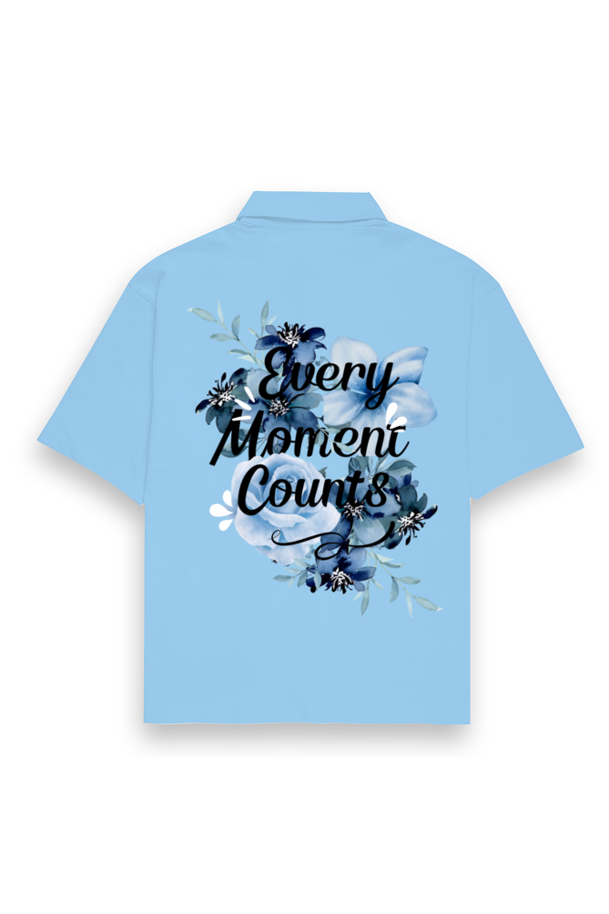 Moment Oversized Shirt Baby Blue