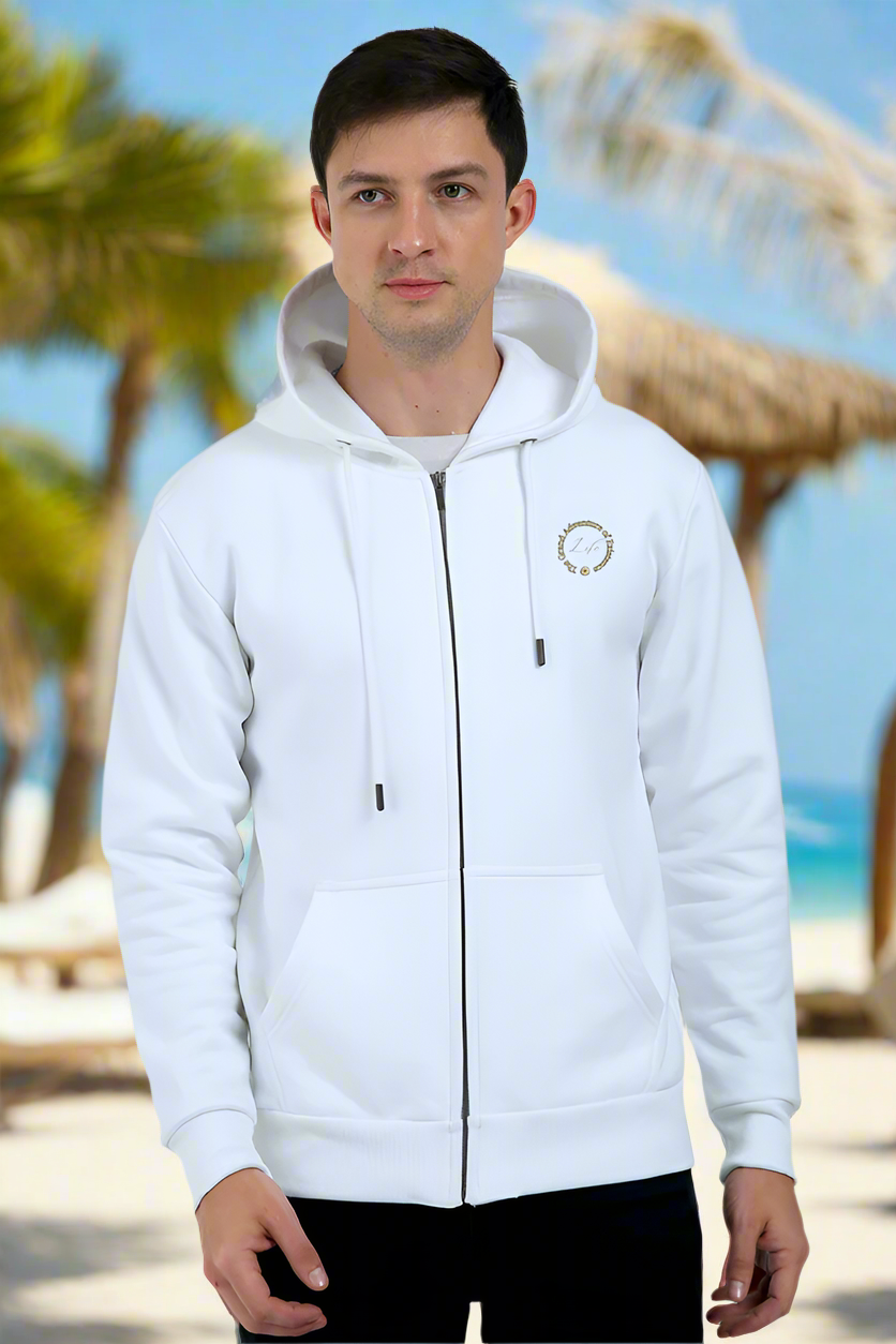 Grand Adventure Life Unisex Black Zip Hoodie