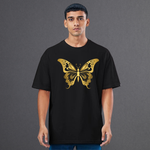 Golden Butterfly Unisex Oversized T-Shirt