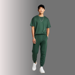 Green Oversized T-Shirt and Jogger Set XS