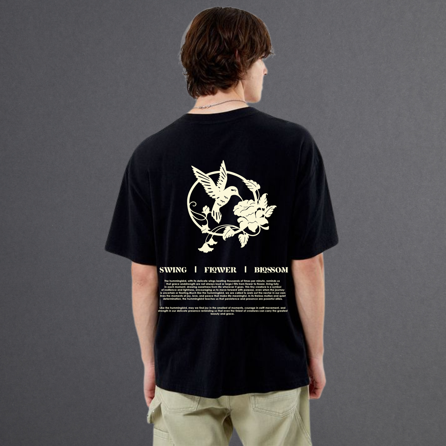 Humming Bird Oversized T-Shirt