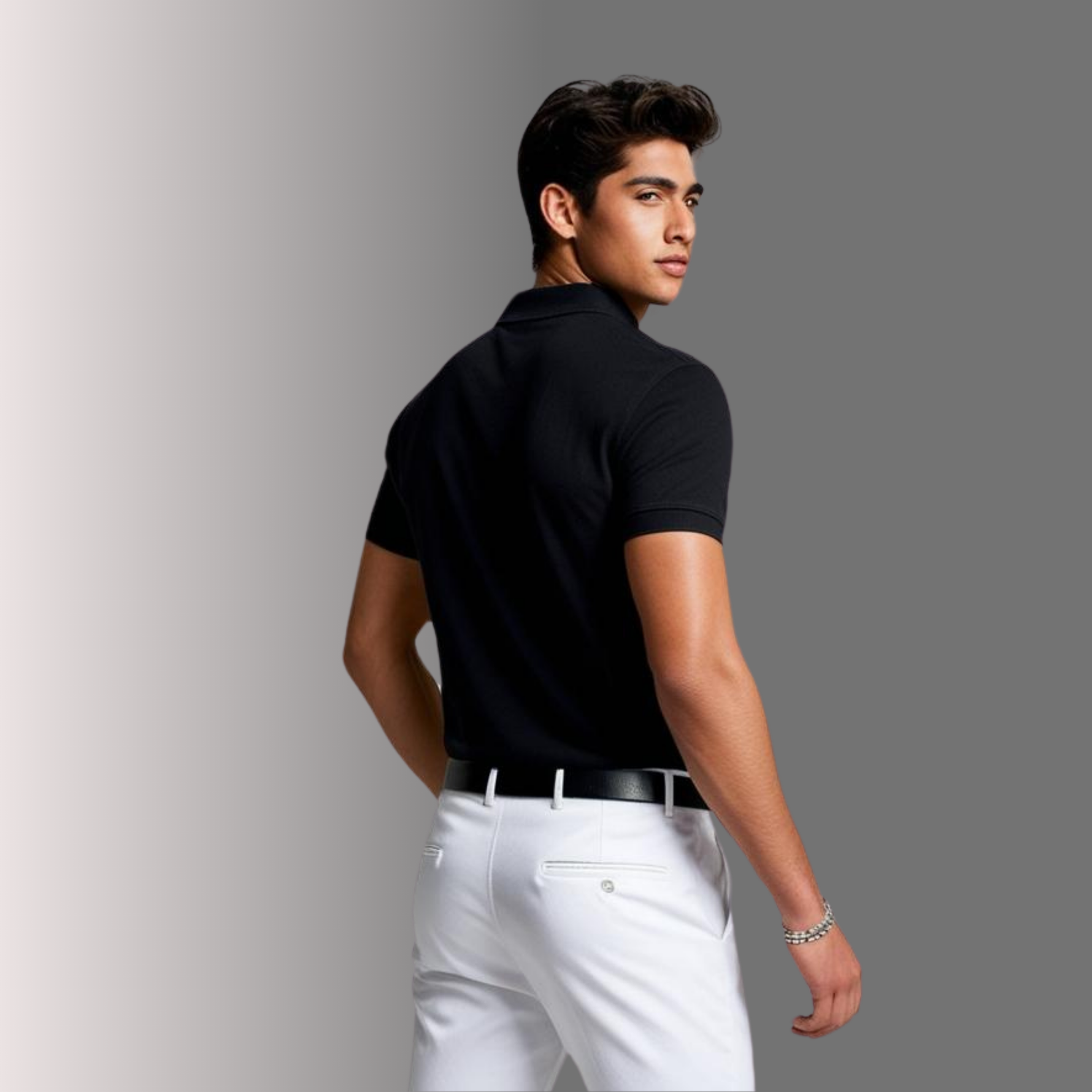 Black Polo T-Shirt