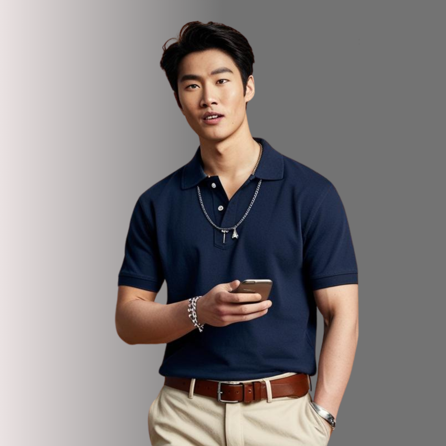 Navy Blue Polo T-Shirt