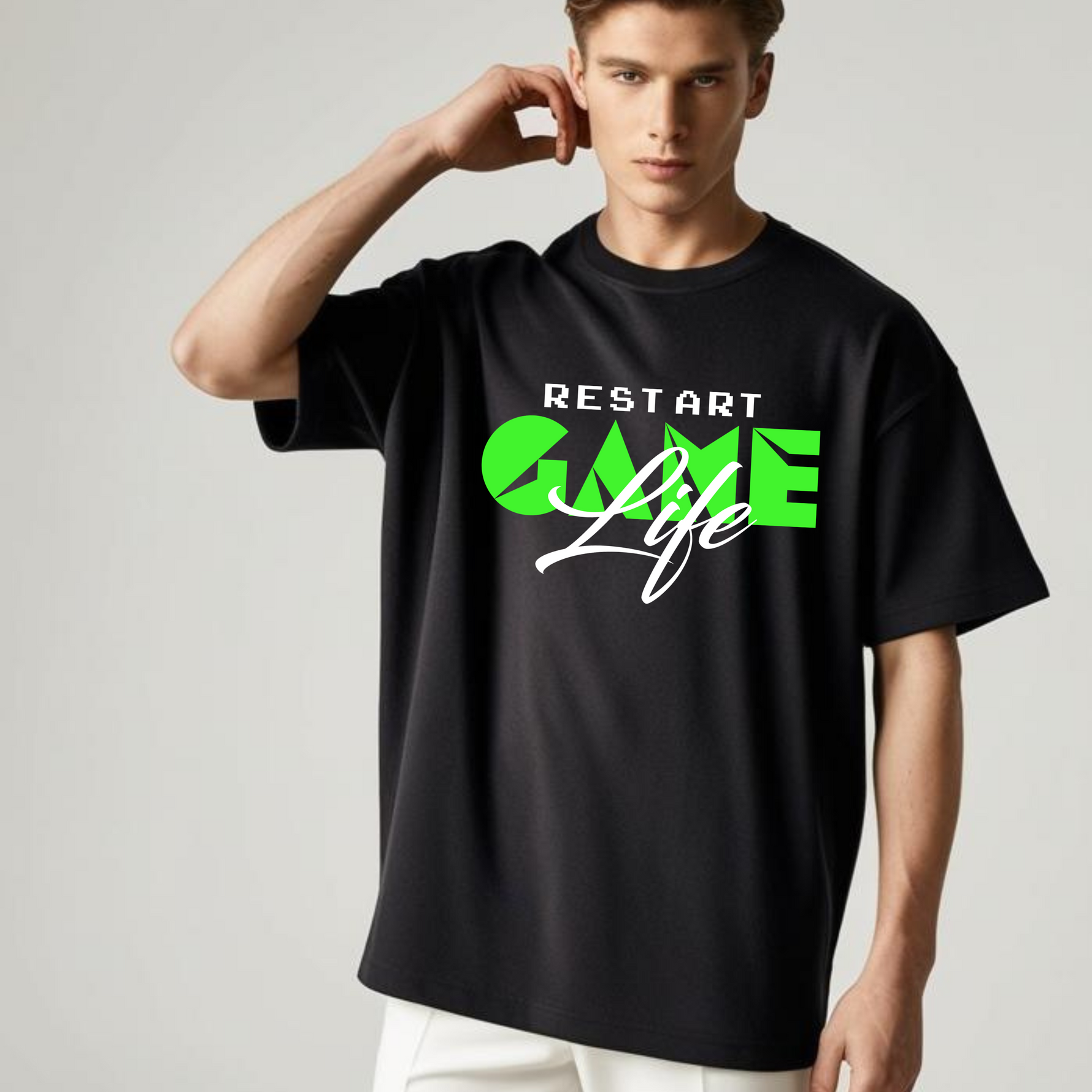 Restart Terry Oversized T-Shirt