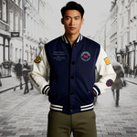 Success Varsity Jacket Navy Blue
