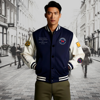 Success Varsity Jacket Navy Blue