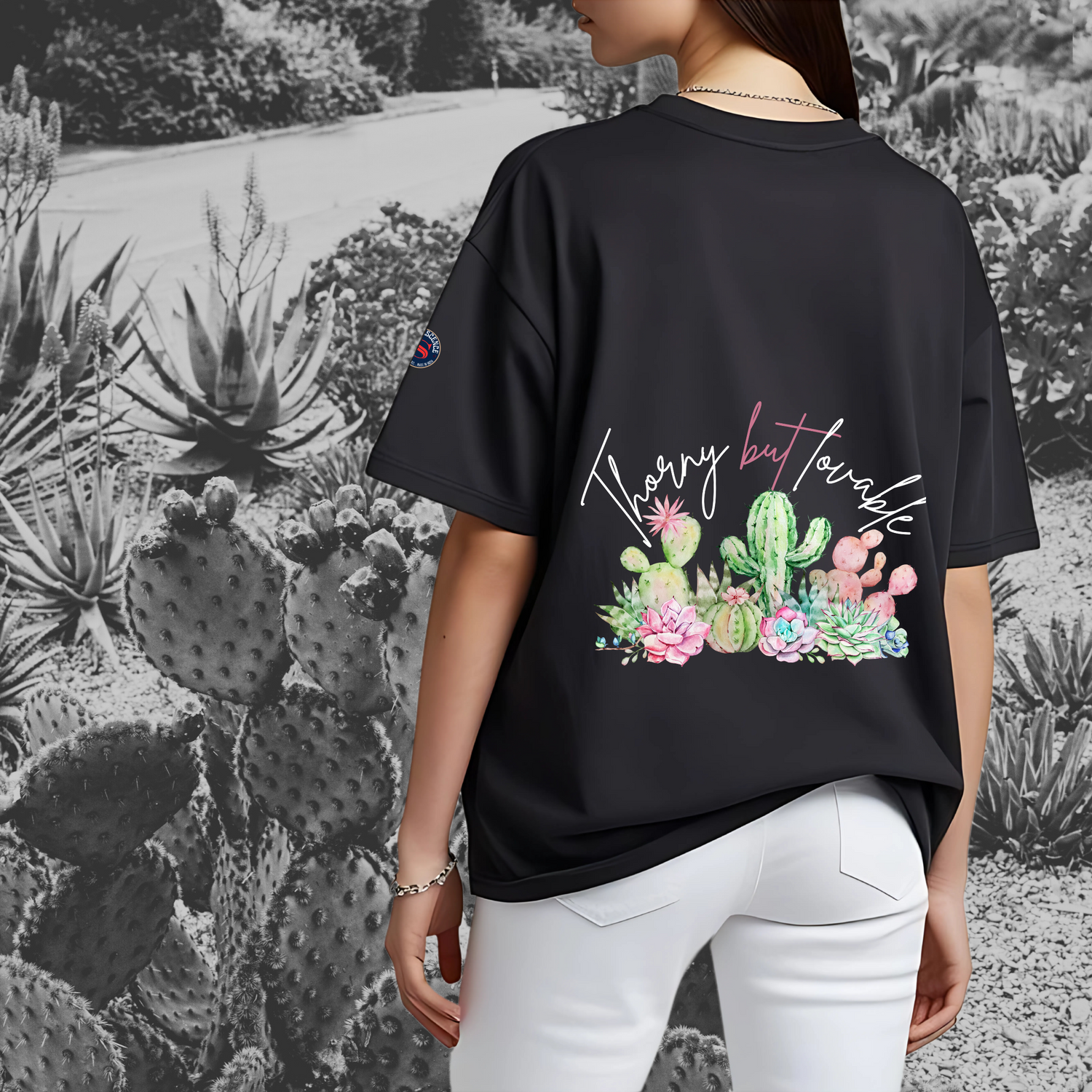Succulent and Chill Oversized T-Shirt