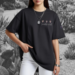 Succulent and Chill Oversized T-Shirt Black