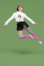 Crystal Boat Women's Crop Hoodie White