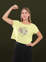 Gears in Motion Crop Top Butter Yellow