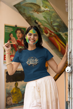 Rise Above It Crop Top Navy Blue