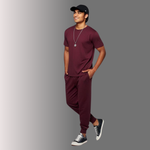 Maroon Oversized T-Shirt and Jogger XS