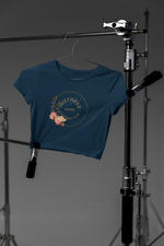 Mistakes Crop Top Navy Blue