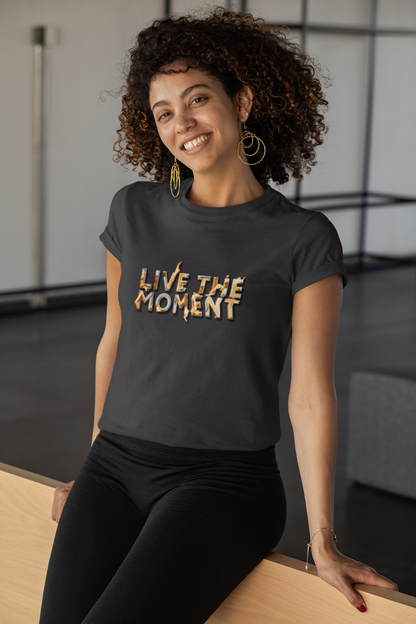 Live the Moment Crop Top Black