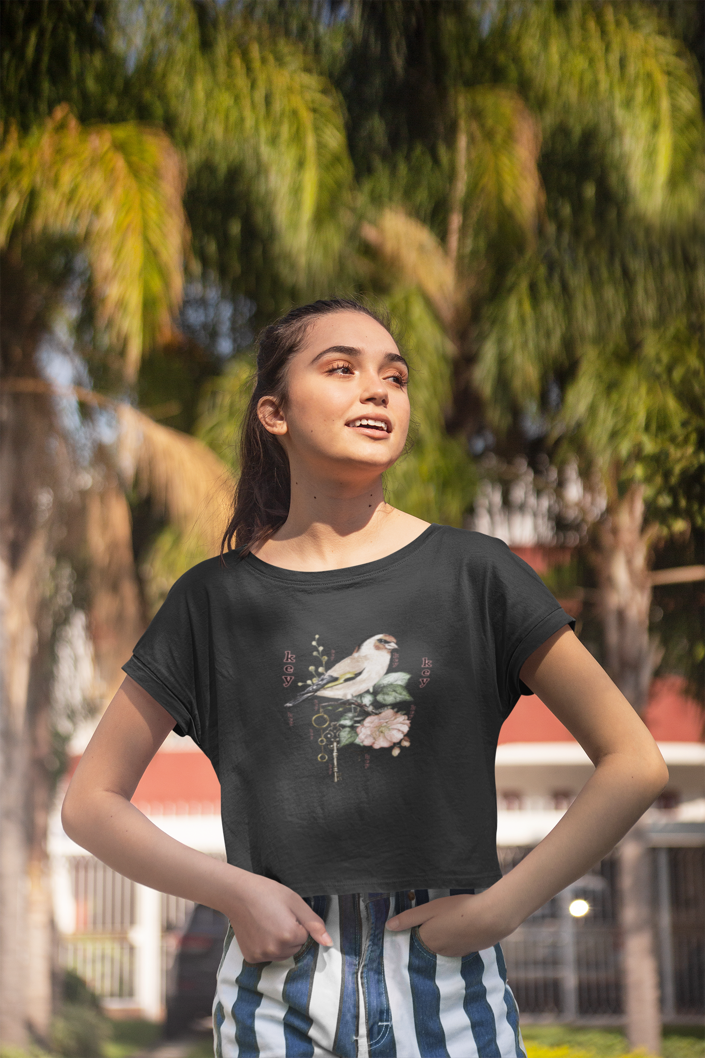 Key.key Crop Top Black