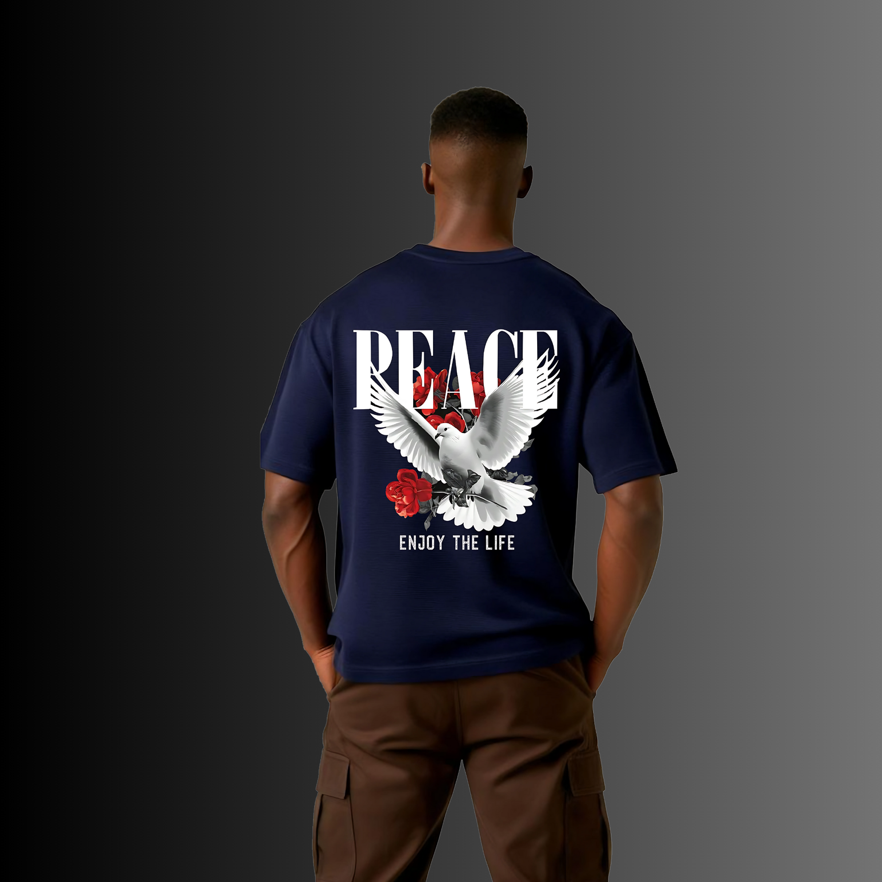 Peace Terry Oversized T-Shirt