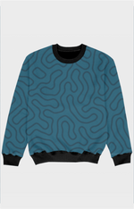 Blue Spirals Sweatshirt 11Yrs
