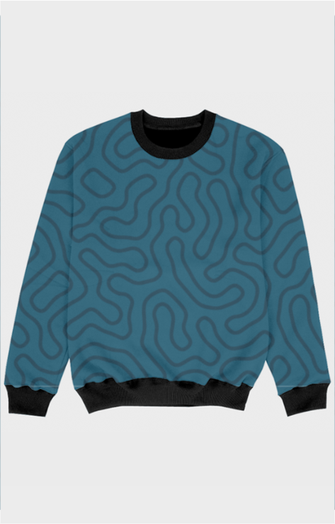 Blue Spirals Sweatshirt 11Yrs