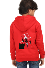 Spider Kids Hoodie Red