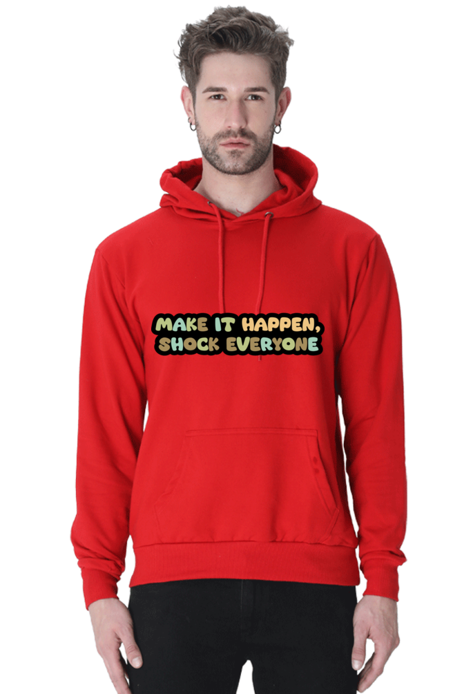 Make it happen Unisex Casual Hoodie Red