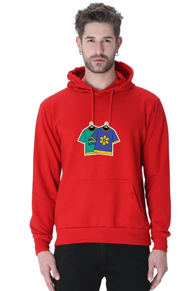 Twins Unisex Casual Hoodie Red