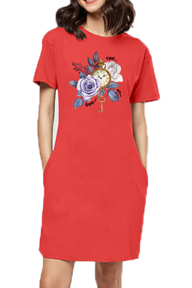 Time Women's T-Shirt Dress