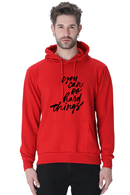 You can do Hard things Unisex Casual Hoodie Red