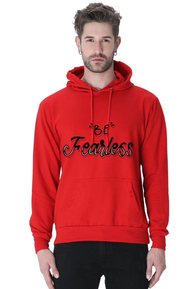 Be Fearless Unisex Casual Hoodie Red