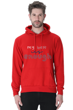 My Best is enough Casual Hoodie Red