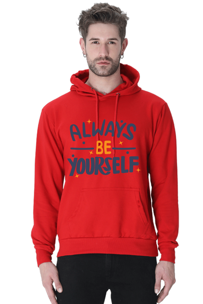 Always be yourself Unisex Casual Hoodie Red