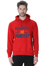 Always be yourself Casual Hoodie Red