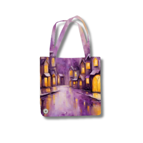 Village Tote Bag with Zipper Standard