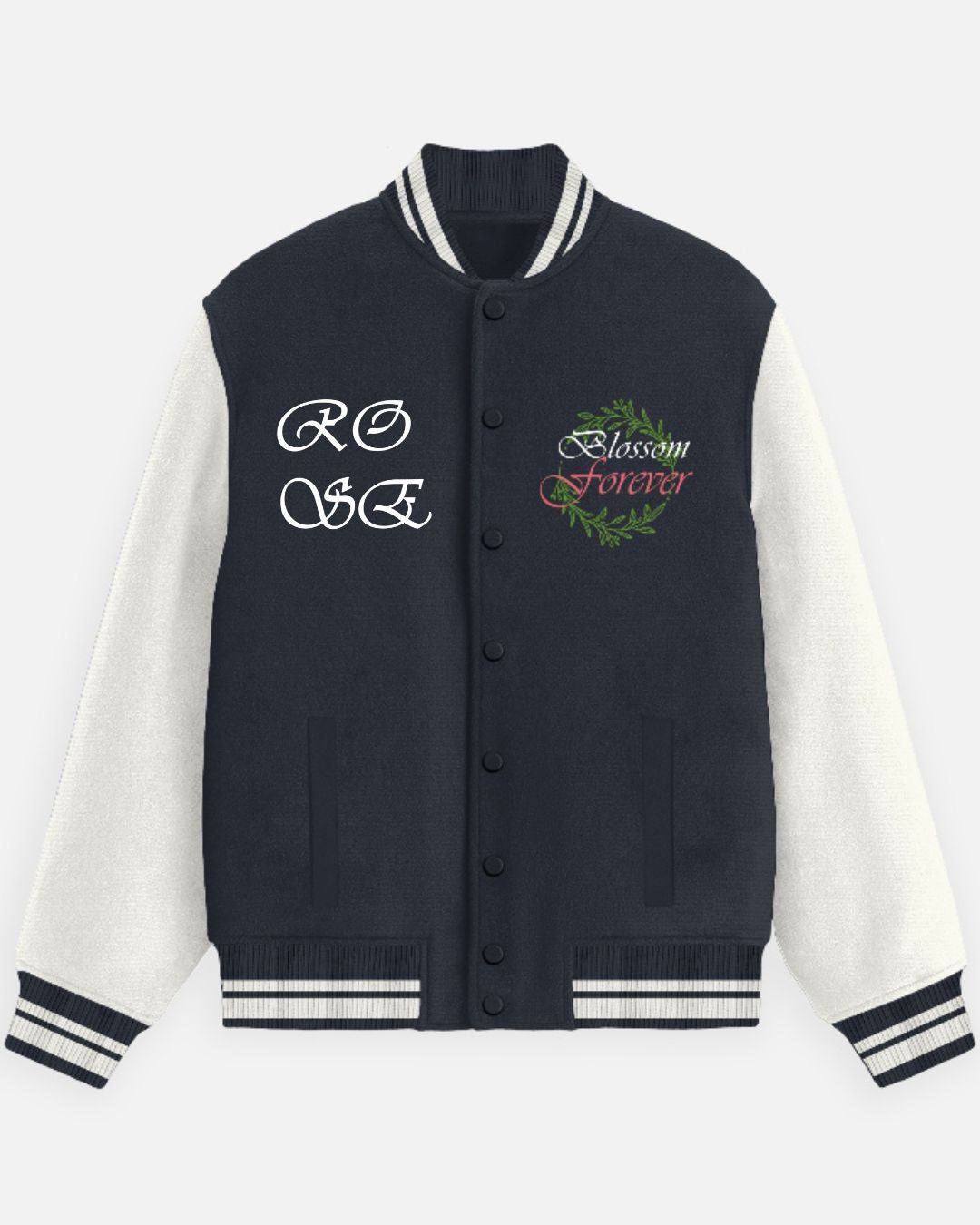 Blossoms Varsity Jacket