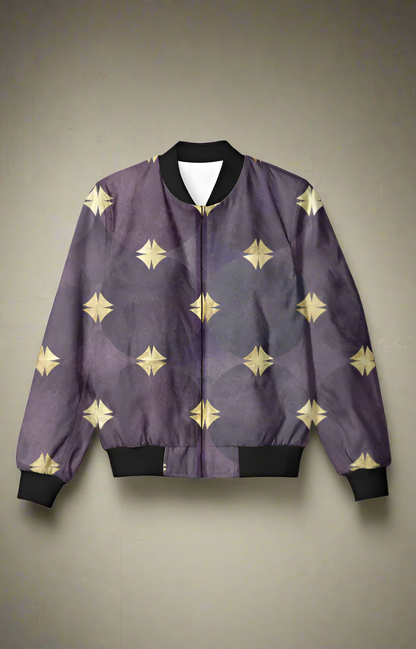 Purple Star Unisex Bomber Jacket