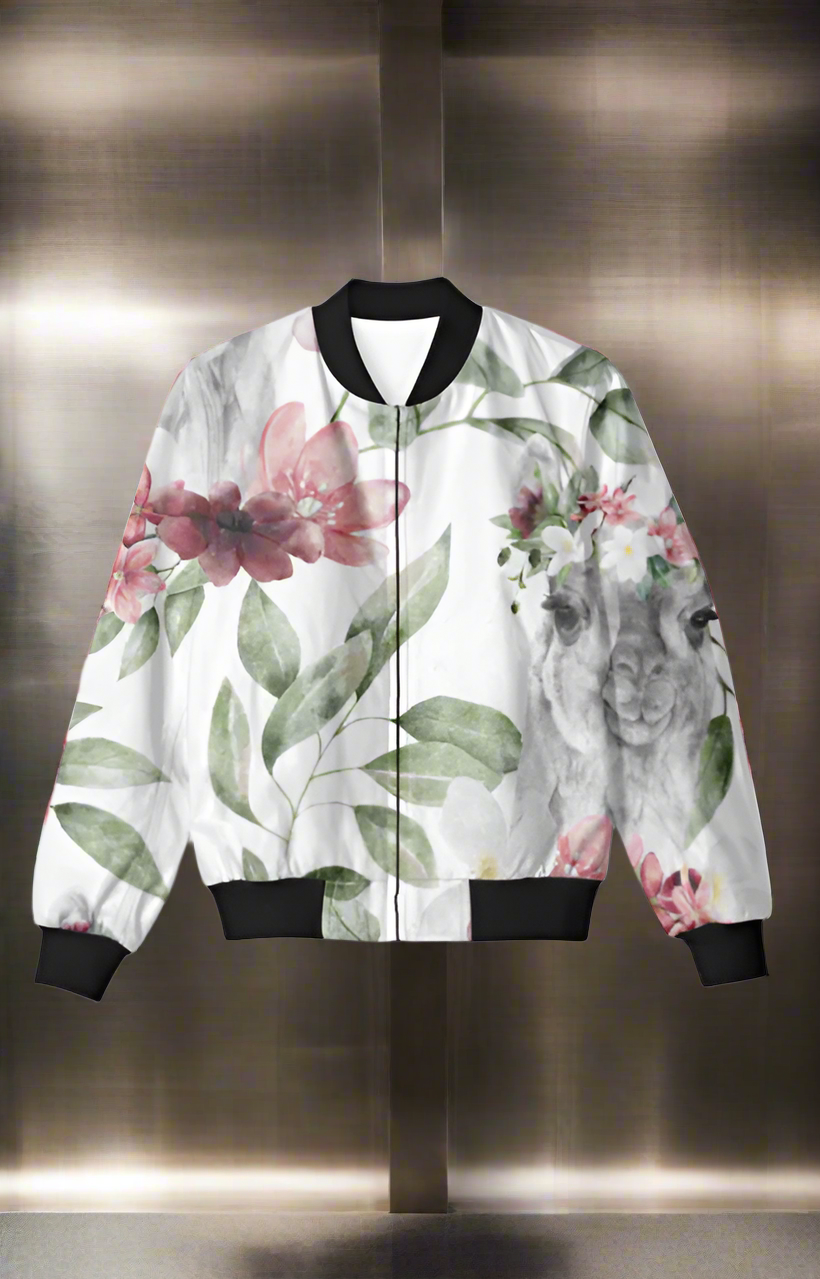 Lama Me Unisex Bomber Jacket