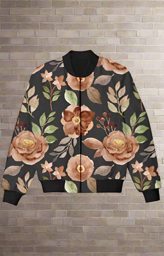 Autumn Garden Kids Bomber Jacket