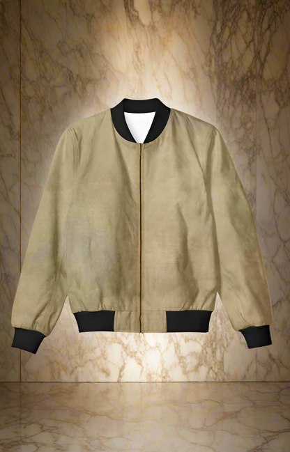 Beige Amaze Unisex Bomber Jacket